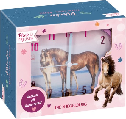 Wecker Pferdefreunde in Geschenkverpackung